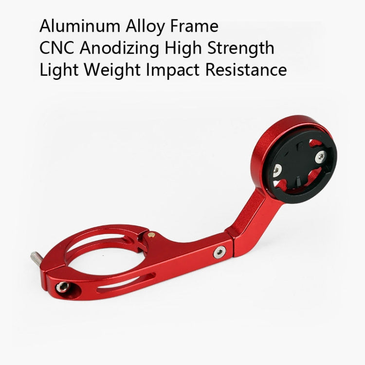Bicycle Mountain Bike Aluminum Alloy Code Table Stand Universal Code Table Extension Flashlight Bracket(Black) - Holders by PMC TechLife | Online Shopping South Africa | PMC TechLife