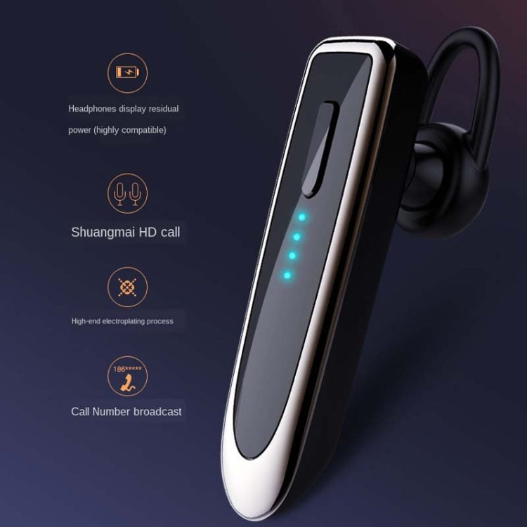 K23 Bluetooth 5.0 Business Wireless Bluetooth Headset, Style:Caller ID(Black Gun) - Bluetooth Earphone by PMC Jewellery | Online Shopping South Africa | PMC Jewellery