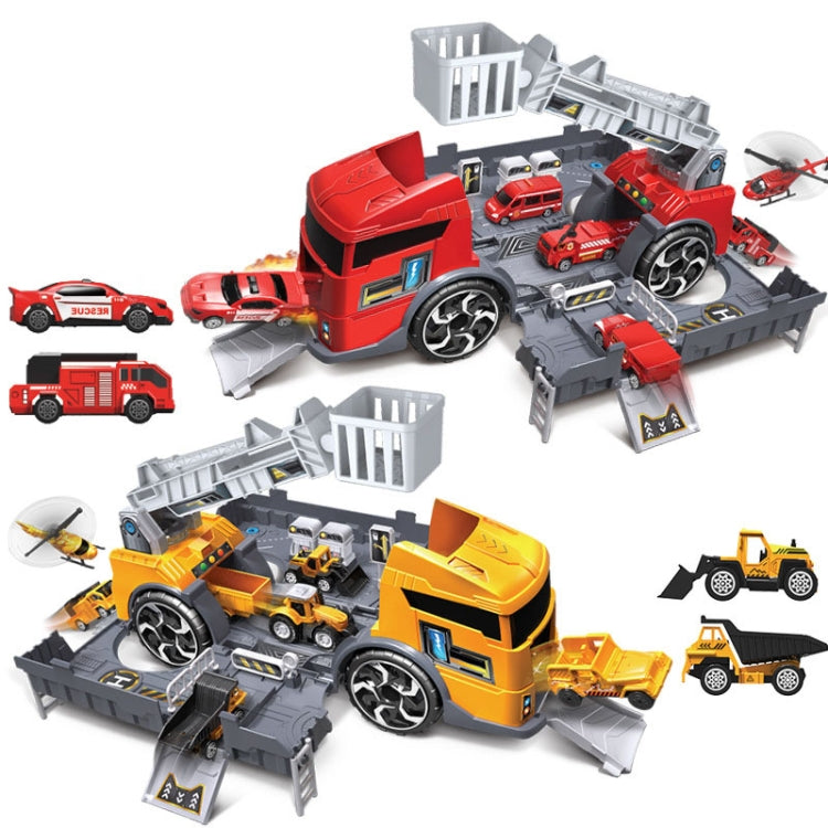 Children Toy Tractor Container Truck Simulation Parking Lot Car Model Set(Engineering vehicle) - Model Toys by PMC Jewellery | Online Shopping South Africa | PMC Jewellery