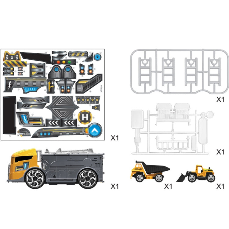 Children Toy Tractor Container Truck Simulation Parking Lot Car Model Set(Engineering vehicle) - Model Toys by PMC Jewellery | Online Shopping South Africa | PMC Jewellery