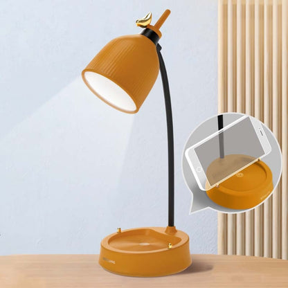 GIVELONG Forest Bird LED Touch Usb Table Lamp With Mobile Phone Holder Bedroom Bedside Night Light(GL363-2 Yellow) -  by PMC Jewellery | Online Shopping South Africa | PMC Jewellery
