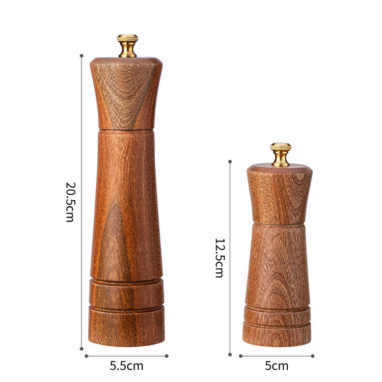 Wood Pepper Grinder Kitchen Household Manual Solid Pepper Powder Black Pepper Mill Grinder Bottle Seasoning Jar, Specification: 5 inch - Stirrer & Squeezer by PMC Jewellery | Online Shopping South Africa | PMC Jewellery