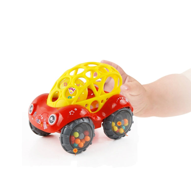 Soft Plastic Toy Car Inertial Slide With Colorful Ball Anti-fall Children Toy Car Baby Car Doll(Green) - Baby Toys by PMC Jewellery | Online Shopping South Africa | PMC Jewellery