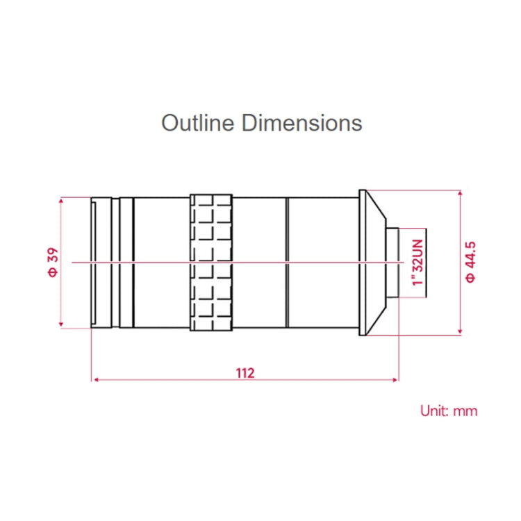 Waveshare 100X Industrial Microscope Lens, C/CS-Mount, for Raspberry Pi HQ Camera(24229) - free shipping - PMC TechLife - Order now!