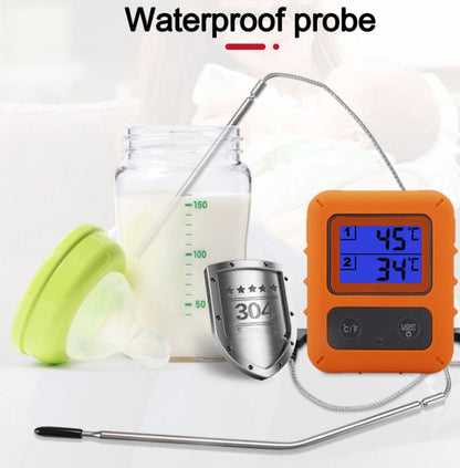 Wireless Food Thermometer Household Touch Screen BBQ Dual-Channel Kitchen  Thermometer - Cooking Thermometers by PMC Jewellery | Online Shopping South Africa | PMC Jewellery