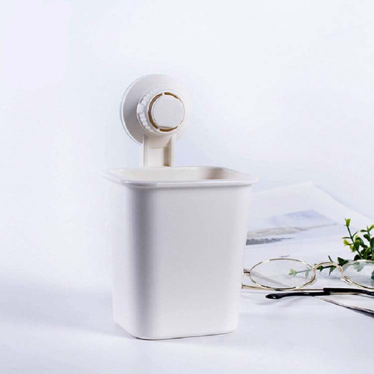 Suction Wall Toothpaste Toothbrush Holder Bathroom Shelf(White) - free shipping - PMC TechLife - Order now!