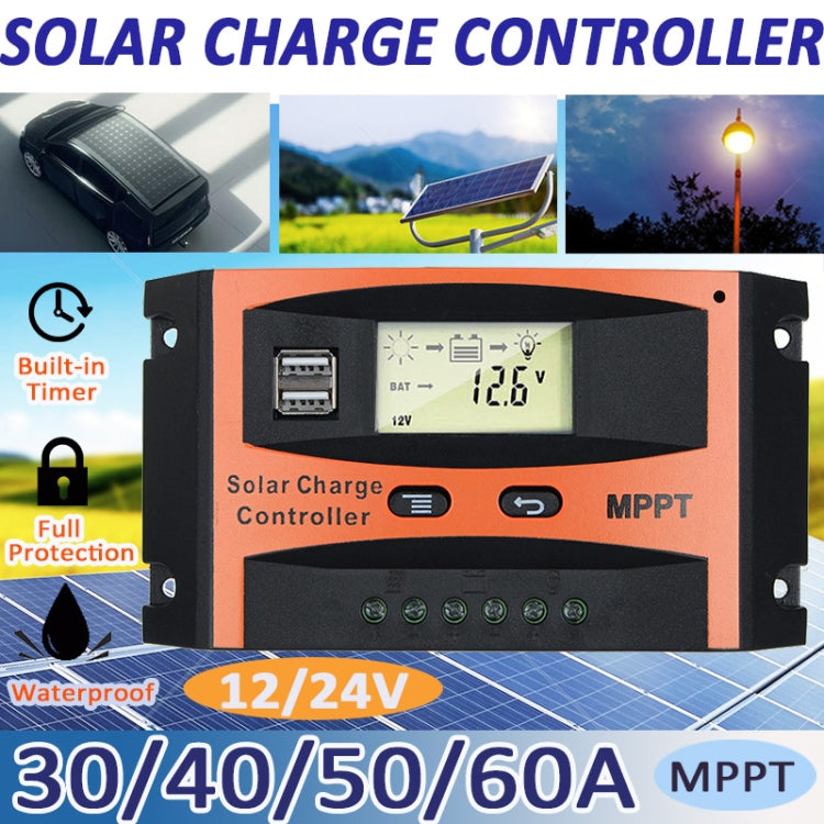 MPPT 12V/24V Automatic Identification Solar Controller With USB Output, Model: 30A - Others by PMC Jewellery | Online Shopping South Africa | PMC Jewellery