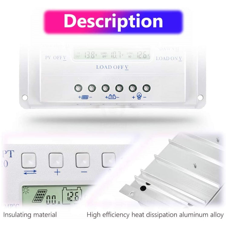 MPPT T40-40A Solar PWM Controller - Others by PMC TechLife | Online Shopping South Africa | PMC TechLife
