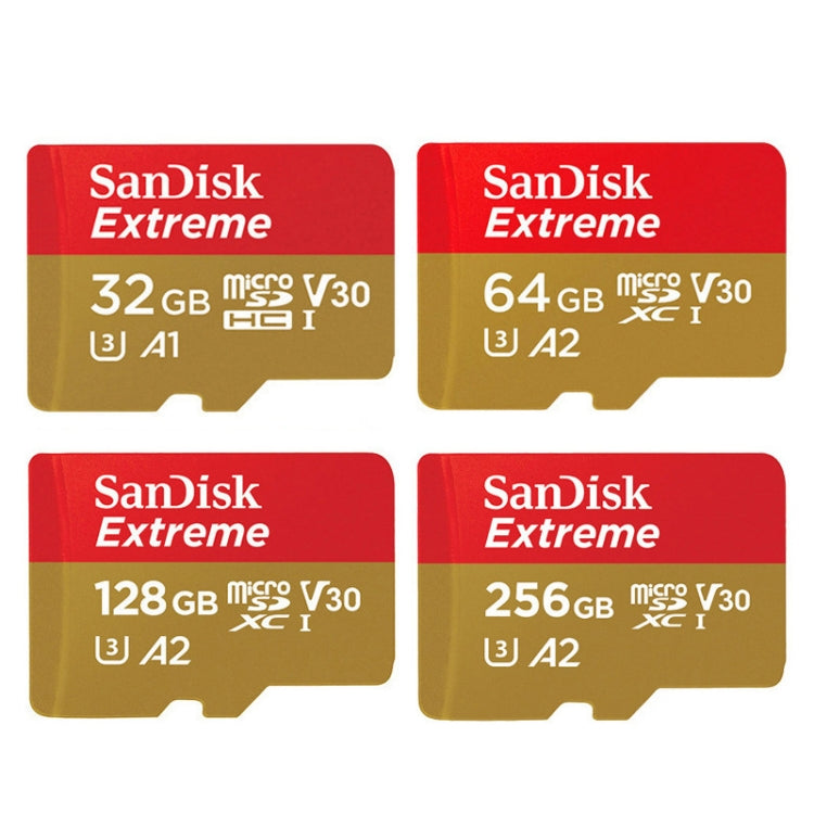 SanDisk U3 High-Speed Micro SD Card  TF Card Memory Card for GoPro Sports Camera, Drone, Monitoring 128GB(A2), Colour: Gold Card - Micro SD Card by SanDisk | Online Shopping South Africa | PMC Jewellery | Buy Now Pay Later Mobicred