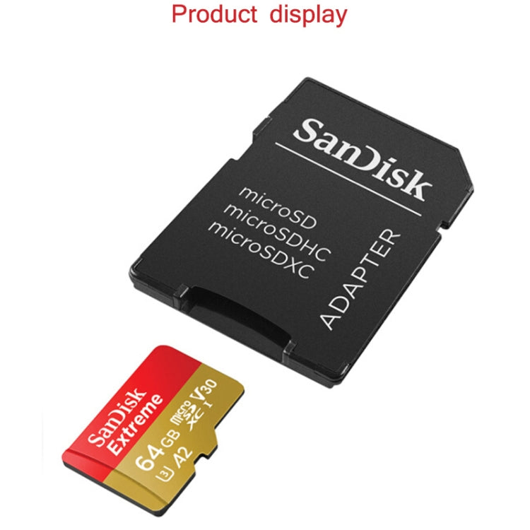 SanDisk U3 High-Speed Micro SD Card  TF Card Memory Card for GoPro Sports Camera, Drone, Monitoring 128GB(A2), Colour: Gold Card - Micro SD Card by SanDisk | Online Shopping South Africa | PMC Jewellery