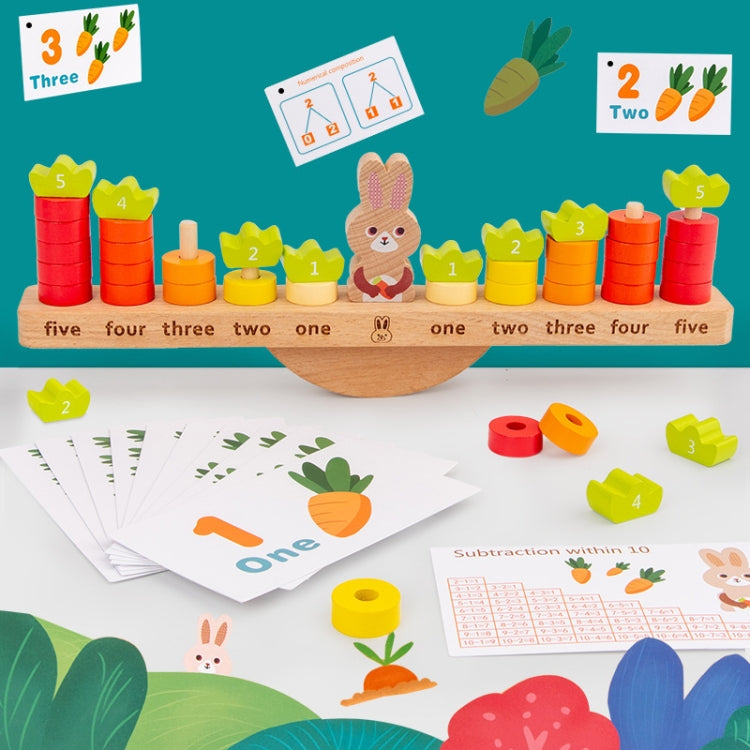 Children Early Education Puzzle Rabbit Balanced Toy Math Addition Subtraction Enlightenment Toy - Math Toys by PMC Jewellery | Online Shopping South Africa | PMC Jewellery