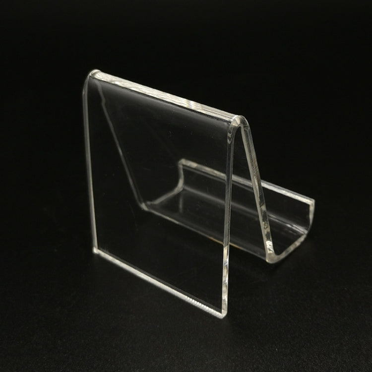 QH-040 10 PCS Acrylic Transparent Mobile Phone Display Stand(Transparent) - Desktop Holder by PMC Jewellery | Online Shopping South Africa | PMC Jewellery