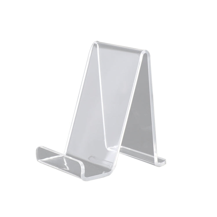 QH-018 10 PCS Acrylic Transparent Mobile Phone Display Stand(Transparent) - Desktop Holder by PMC Jewellery | Online Shopping South Africa | PMC Jewellery