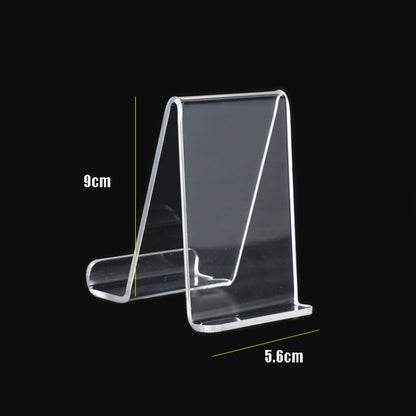 QH-018 10 PCS Acrylic Transparent Mobile Phone Display Stand(Transparent) - Desktop Holder by PMC Jewellery | Online Shopping South Africa | PMC Jewellery