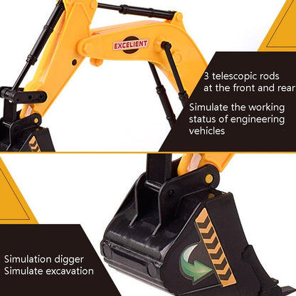 Children Light And Music Simulation Electric Excavator Car Toy, Style: Engineering Vehicle - Music Toys by PMC Jewellery | Online Shopping South Africa | PMC Jewellery