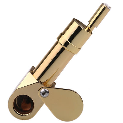 Metal Brass Pipe Golden Removable Small Pipe - Cigarette Box & Ashtrays by PMC Jewellery | Online Shopping South Africa | PMC Jewellery