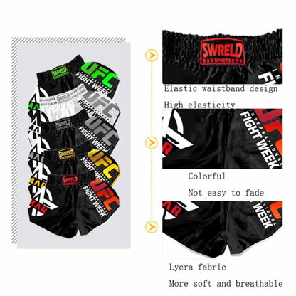 SWERLD Boxing/MMA/UFC Sports Training Fitness Shorts, Size: XL(6) - Sports Shorts by SWERLD | Online Shopping South Africa | PMC Jewellery