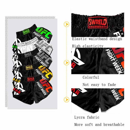 SWERLD Boxing/MMA/UFC Sports Training Fitness Shorts, Size: M(7) - Sports Shorts by SWERLD | Online Shopping South Africa | PMC Jewellery