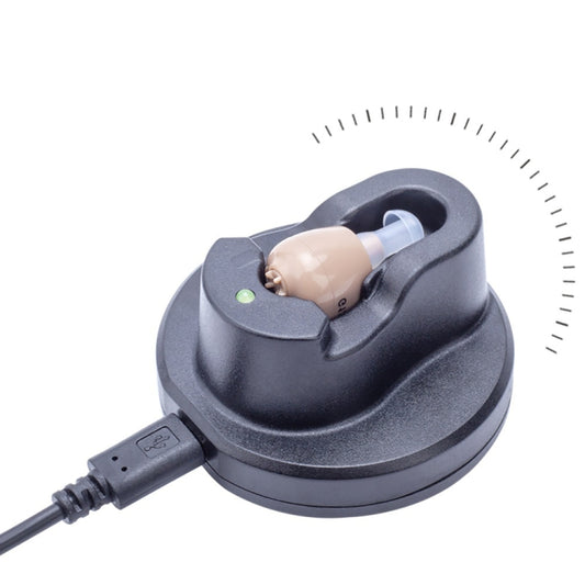 Z-12 Rechargeable In-Ear Sound Amplifier Hearing Aid with USB Cradle Charger - Hearing Aids by PMC Jewellery | Online Shopping South Africa | PMC Jewellery