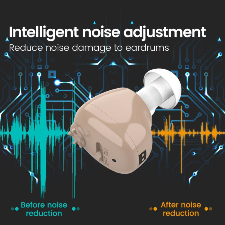 Z-12 Rechargeable In-Ear Sound Amplifier Hearing Aid with USB Cradle Charger - Hearing Aids by PMC TechLife | Online Shopping South Africa | PMC TechLife | Buy Now Pay Later Mobicred