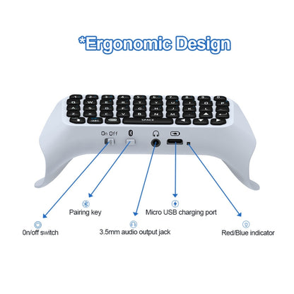 JYS-P5121 Bluetooth Wireless Handle Keyboard Can Chat Voice External Keyboard Suitable For PS5, Note: Without Handle - Gamepads by PMC Jewellery | Online Shopping South Africa | PMC Jewellery