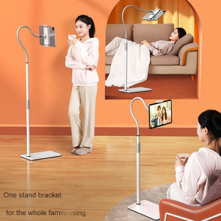 SSKY L6 Bedside Sofa Live Landing Phone Tablet Computer Bracket, Style: Base Heavy Telescopic Version (White) - Lazy Bracket by SSKY | Online Shopping South Africa | PMC Jewellery
