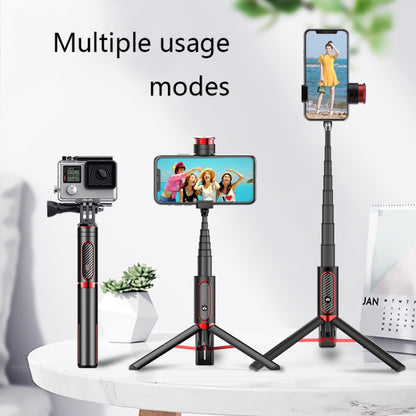 Bluetooth Selfie Stick with Tripod Multi-function Gimbal Mobile Phone Fill Light Live Support(Black) - Selfie Sticks by PMC Jewellery | Online Shopping South Africa | PMC Jewellery