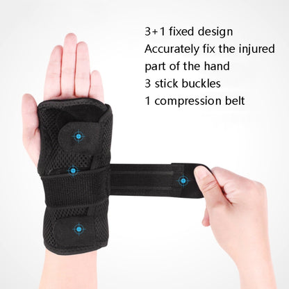 AOLIKES HS-1672 Wrist Joint Fixture Belt Breathable Wrist Sprained Fracture Fixed Sleeve Wrist Steel Strip Splint, Specification: Left Hand+Right Hand  L - Corrector by PMC Jewellery | Online Shopping South Africa | PMC Jewellery