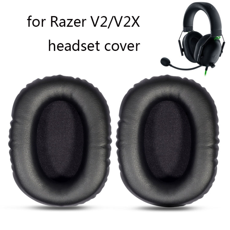 2 PCS Headset Sponge Cover For Razer V2, Colour: Black Skin Black Net - Earmuff & Pad by PMC TechLife | Online Shopping South Africa | PMC TechLife