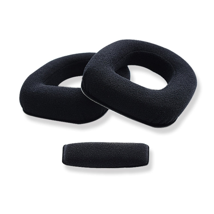 2 PCS Gaming Headset Sponge Protective Case Flannel Earmuffs for Logitech A50 - Earmuff & Pad by PMC TechLife | Online Shopping South Africa | PMC TechLife