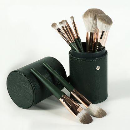 Soft Wooden Handle Makeup Brush Beauty Tools, Specification: With Brush Bucket - Makeup Brushes by PMC Jewellery | Online Shopping South Africa | PMC Jewellery