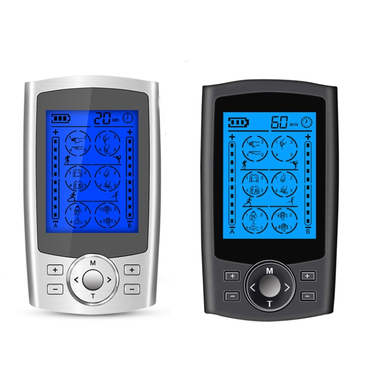 24-Mode Digital Electronic Pulse Massager Intelligent Whole Body Physical Therapy Meridian Massager, Specification: EU Plug( Silver) - Massage & Relaxation by PMC TechLife | Online Shopping South Africa | PMC TechLife