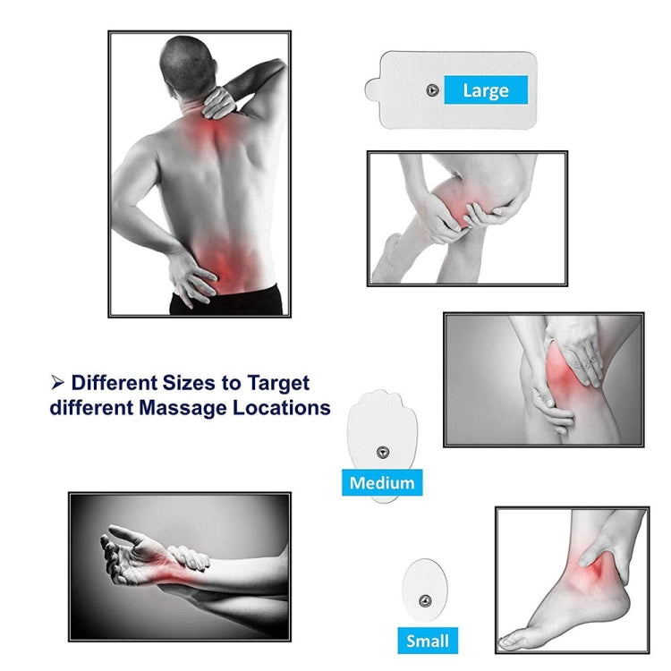 24-Mode Digital Electronic Pulse Massager Intelligent Whole Body Physical Therapy Meridian Massager, Specification: EU Plug( Silver) - Massage & Relaxation by PMC TechLife | Online Shopping South Africa | PMC TechLife