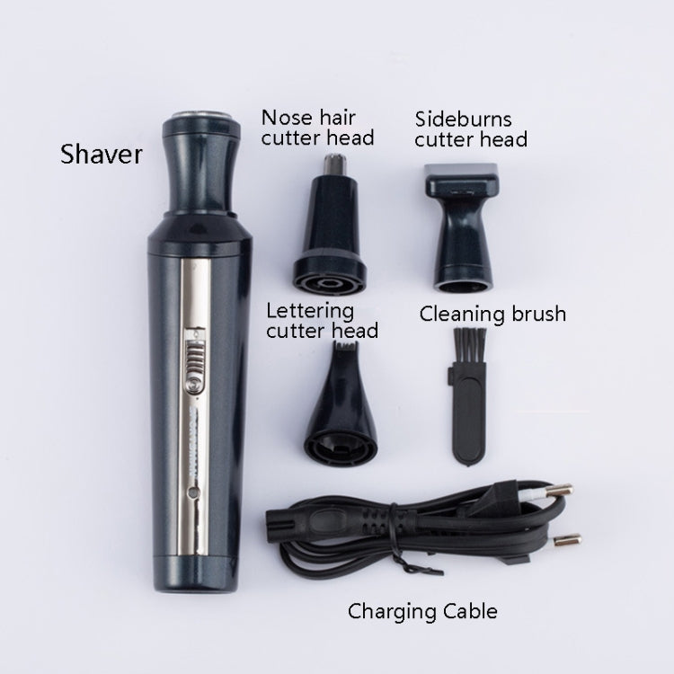 Sportsman SM-421 4 In 1 Electric Mini Shaving Lettering Hair Knife Nose Hair Cutting EU Plug(Gray) - Electric Shavers by SPORTSMAN | Online Shopping South Africa | PMC Jewellery