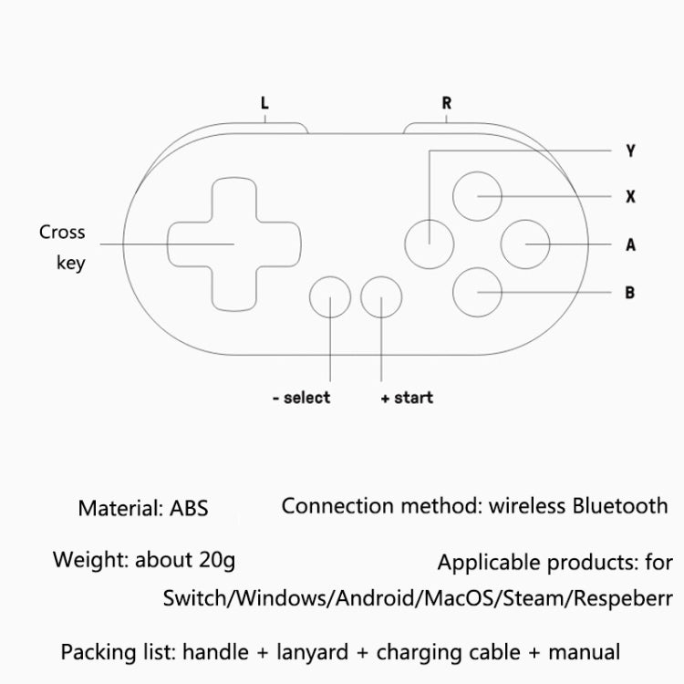 8Bitdo Zero2 Wireless Bluetooth Mini Handle For Switch / Windows / Android / MacOS / Steam / Respeberr(Blue Green) - Gamepads by 8Bitdo | Online Shopping South Africa | PMC Jewellery