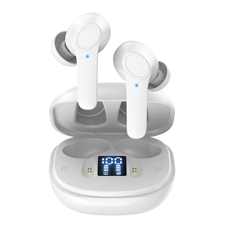 B11 TWS Bluetooth 5.0 Sports Wireless ANC Noise Cancelling In-ear Earphones with Charging Box, Support LED Power Display(White) - TWS Earphone by PMC Jewellery | Online Shopping South Africa | PMC Jewellery