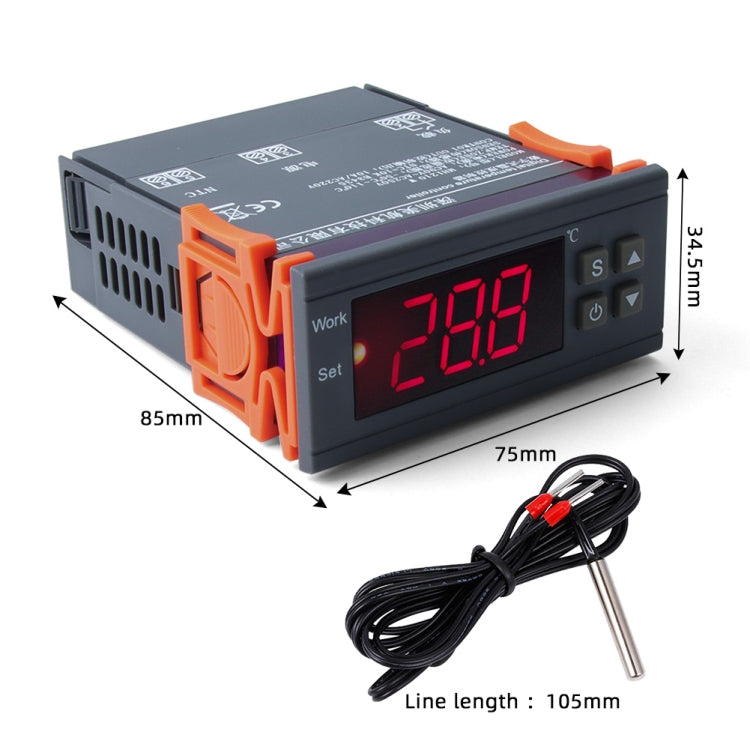 MH-1210W Digital LCD Temperature Controller Thermocouple Thermostat Regulator with Sensor Termometer, Temperature Range: -50 to 110 Degrees Celsius - Thermostat & Thermometer by PMC TechLife | Online Shopping South Africa | PMC TechLife