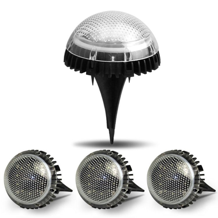 8 LEDs Solar Circular Underground Light Outdoor Waterproof Lawn Stair Light, Light Color: White Light - Buried Lights by PMC TechLife | Online Shopping South Africa | PMC TechLife