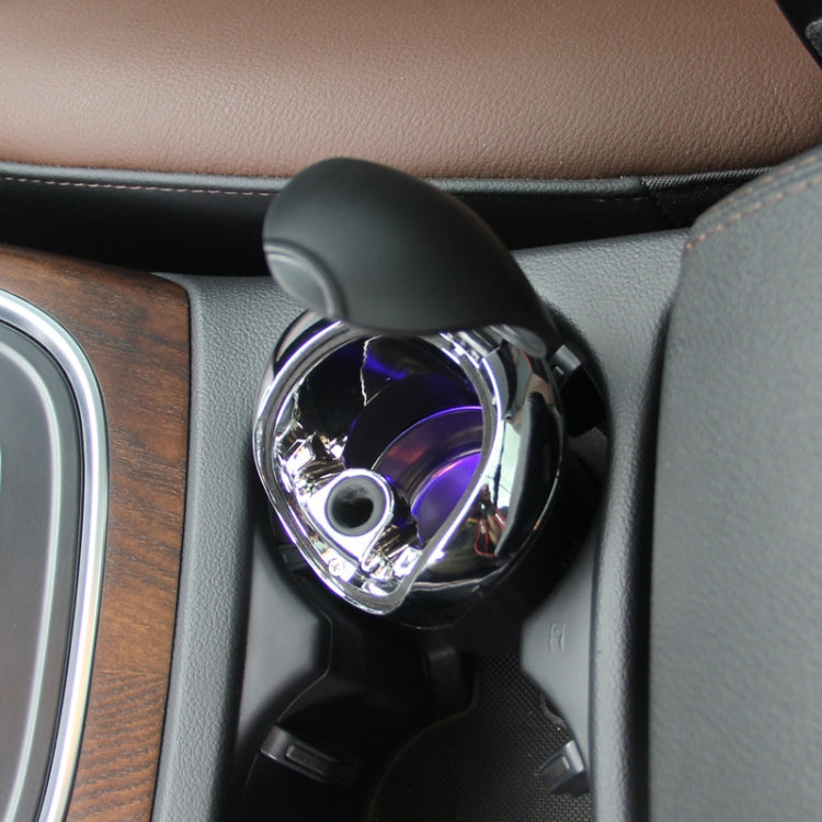 N10 Mini Car Loaded Ashtray With Lamp And Cover Car Supplies(Silver) - Ashtrays by PMC TechLife | Online Shopping South Africa | PMC TechLife