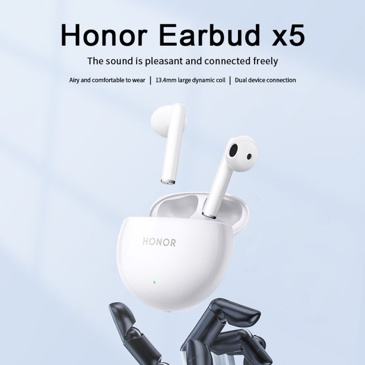 Honor Earbuds X5 Semi-in-ear Smart Call Noise Reduction Wireless Bluetooth Earphones(Coral Pink) - Bluetooth Earphone by Huawei | Online Shopping South Africa | PMC Jewellery | Buy Now Pay Later Mobicred