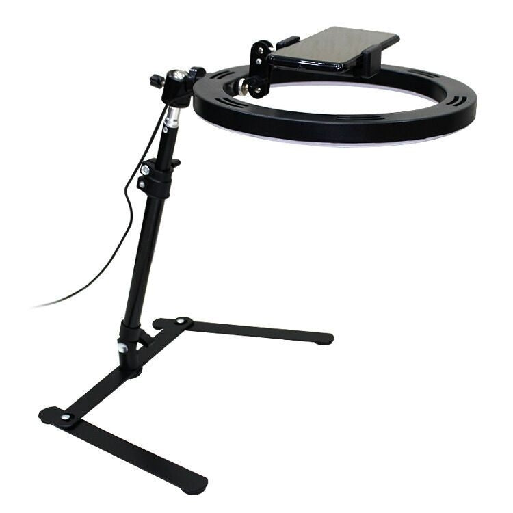 Overhead Shooting Bracket Ring Fill Light Set Live Beautifying LED Light Stand(Overhead Shot Bracket + Lamp) - Selfie Light by PMC TechLife | Online Shopping South Africa | PMC TechLife