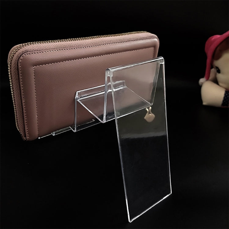10 PCS Thickened Transparent Wallet Holder Plastic Phone Mask Display Stand Counter Display Stand,Specification: No. 3 1 Layer - Desktop Holder by PMC TechLife | Online Shopping South Africa | PMC TechLife