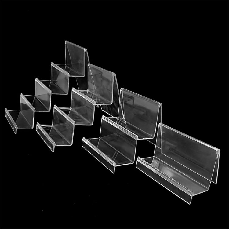 10 PCS Thickened Transparent Wallet Holder Plastic Phone Mask Display Stand Counter Display Stand,Specification: No. 4 1 Layer - Desktop Holder by PMC TechLife | Online Shopping South Africa | PMC TechLife