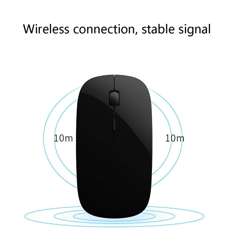 MF-822 2.4G Wireless Mouse 4 Keys Mute Office Ultra-Thin Mouse(Black) - Wireless Mice by PMC Jewellery | Online Shopping South Africa | PMC Jewellery