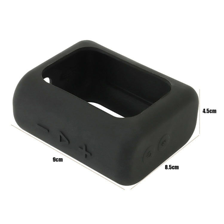 For JBL GO3 Bluetooth Speaker Silicone Cover Portable Protective Case with Carabiner(Black) - Protective Case by PMC TechLife | Online Shopping South Africa | PMC TechLife