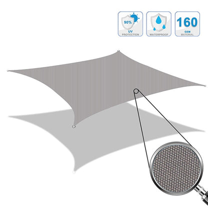 Outdoor Garden Sunshade Sail Waterproof Anti-UV Canopy, Size: 2m x 5m(Gray) - Tents & Accessories by PMC Jewellery | Online Shopping South Africa | PMC Jewellery