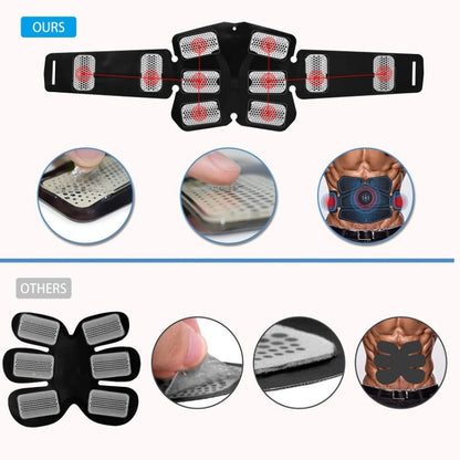 1082 EMS Muscle Training Abdominal Muscle Stimulator Home Fitness Belt(6 Pieces Orange Belts) - Fitness Equipments by PMC Jewellery | Online Shopping South Africa | PMC Jewellery