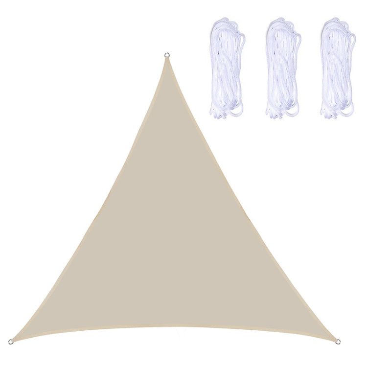 Triangle Outdoor Garden Sunshade Sail Waterproof Anti-UV Canopy, Size: 2.4m x 2.4m x 2.4m(Beige) - Tents & Accessories by PMC Jewellery | Online Shopping South Africa | PMC Jewellery