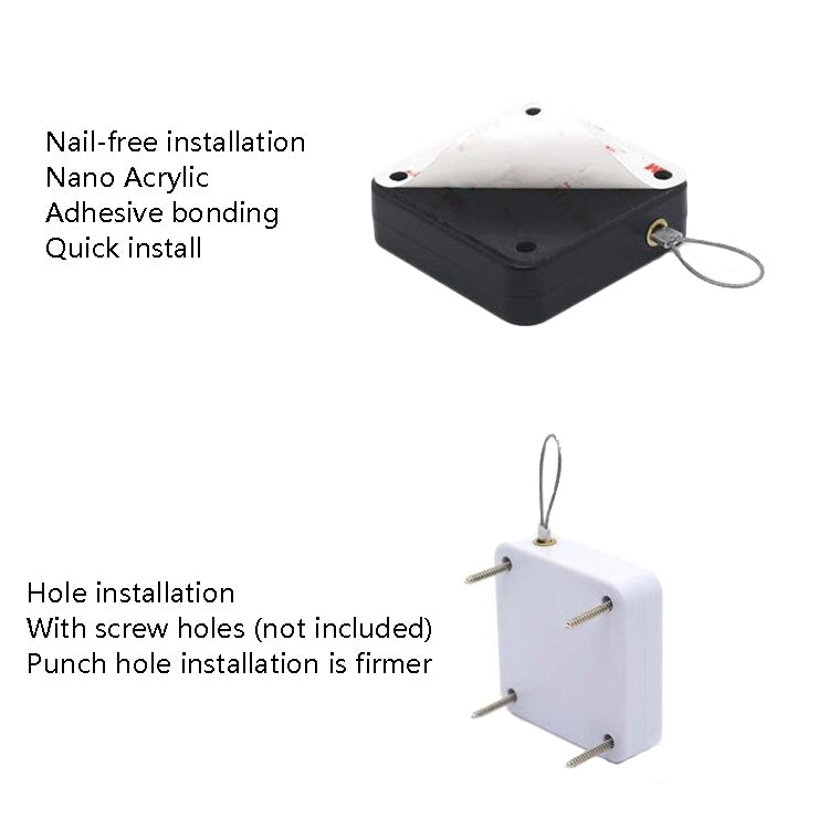 P093 Automatic Doorkeeper Telescher Door Closer Sliding Door Anti-Theft Box, Specification: 3rd Generations White All Glue 800g 1.2m - Furniture Accessories by PMC Jewellery | Online Shopping South Africa | PMC Jewellery