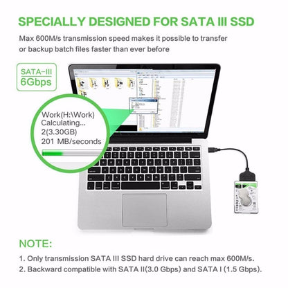 2.5-Inch USB To SATA Hard Drive Transfer SSD Hard Disk Play Passenger Cloud Data Cable - eSATA & SATA & IDE by PMC Jewellery | Online Shopping South Africa | PMC Jewellery
